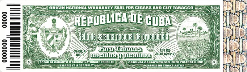 Sceau de garantie de cuba La Couronne