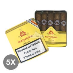 Montecristo Medias Coronas Tin 5x5 01