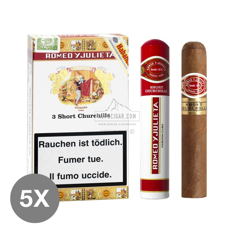 Romeo Y Julieta Short Churchills Tubos 5x3 01