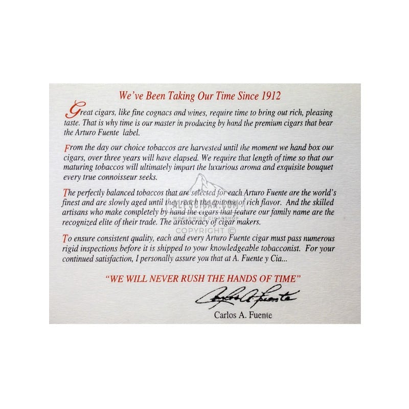 Arturo Fuente Chateau Fuente King T Rosado 24 02 br backup