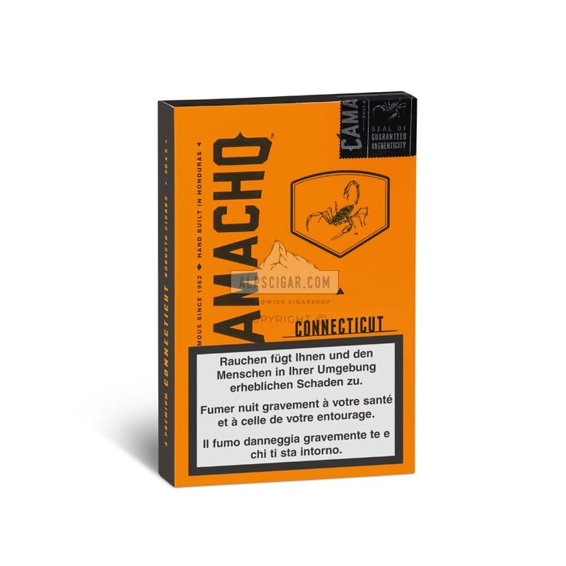 Camacho Connecticut Robusto Cello 4 cig br backup