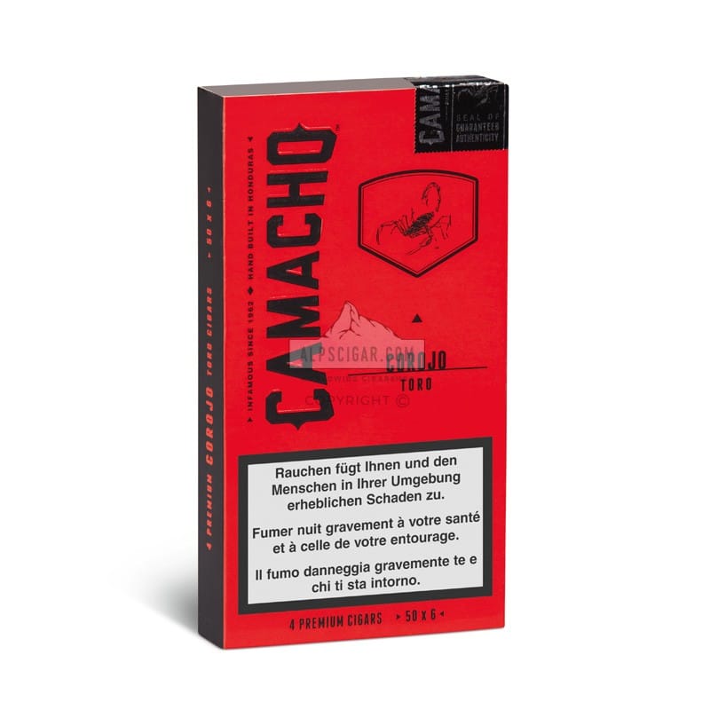 Camacho Corojo Toro Cello 4 cigares br backup