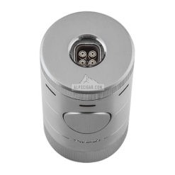 569SL Volta Quad Flame Tabletop Lighter Silver top jets br backup 3