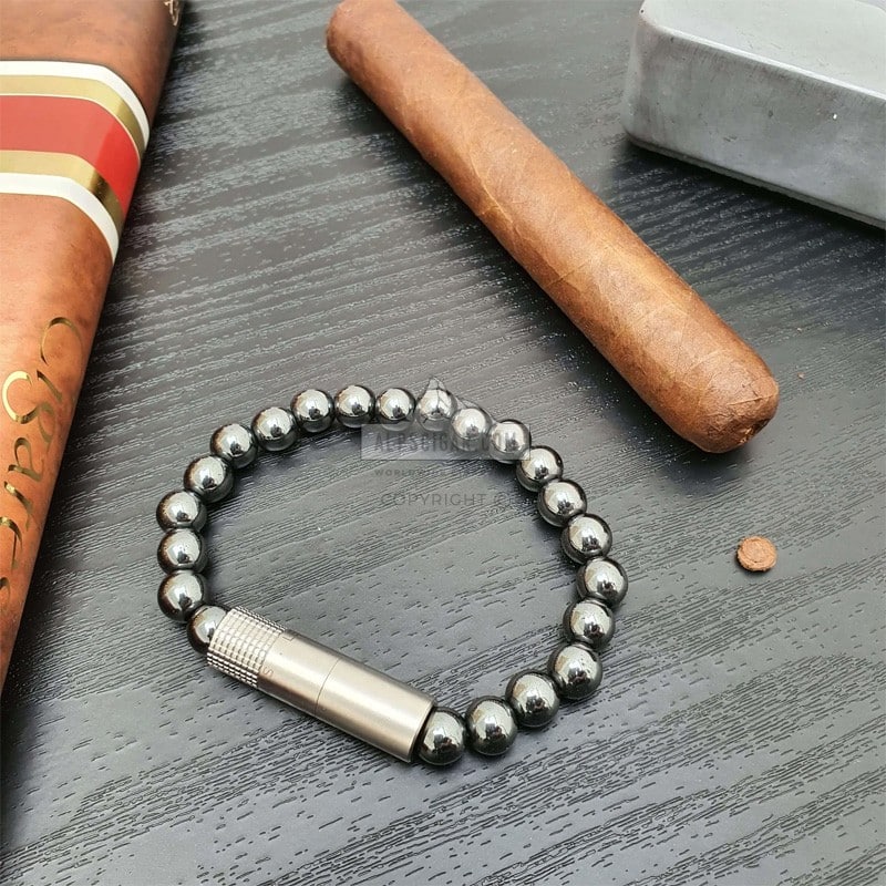 Punch Bracelet SOLO STEEL Hematite