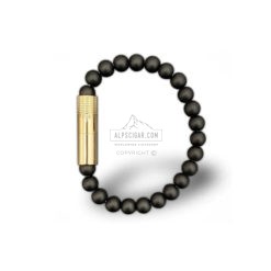 Punch Bracelet SOLO GOLD Onyx matte