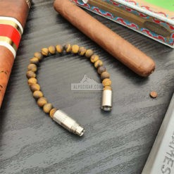 Punch Bracelet SOLO STEEL Connoisseur Matte Tiger Eye